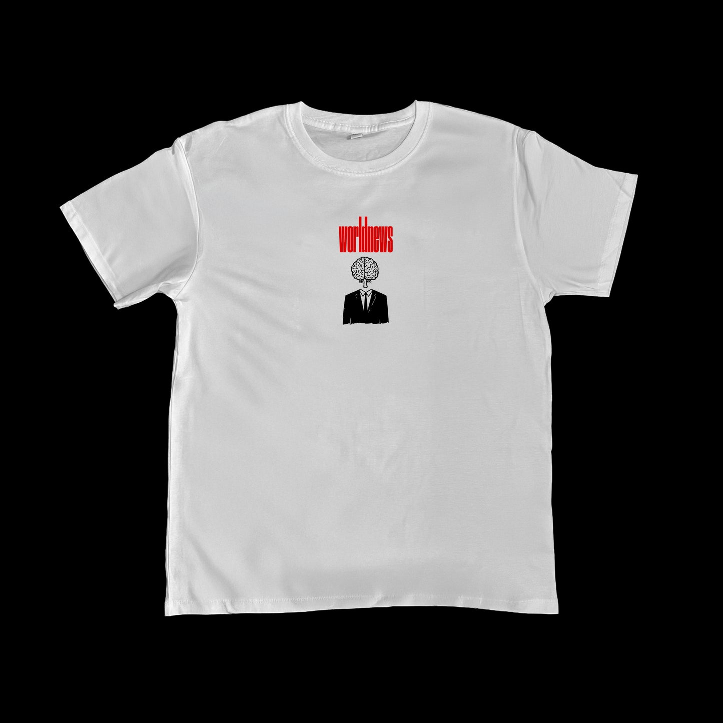 World News 'Mindsnap' White Screen printed T-Shirt