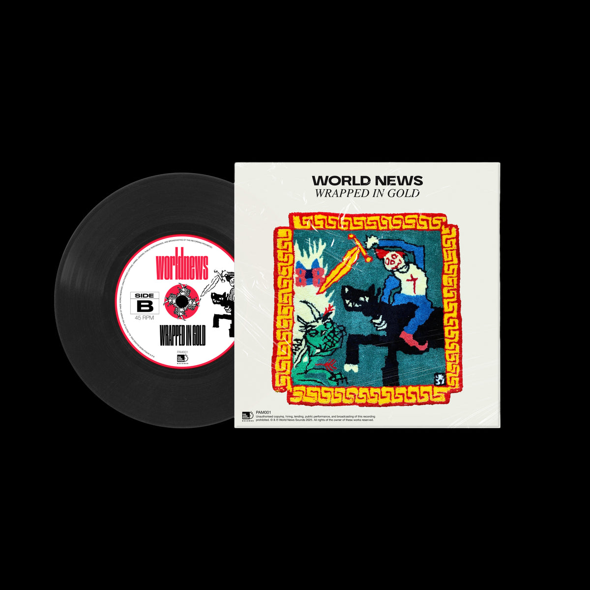 PAM001: The Tinman x Wrapped in Gold - 7-inch Black Vinyl