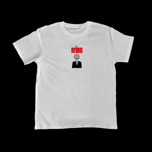 World News 'Mindsnap' White Screen printed T-Shirt