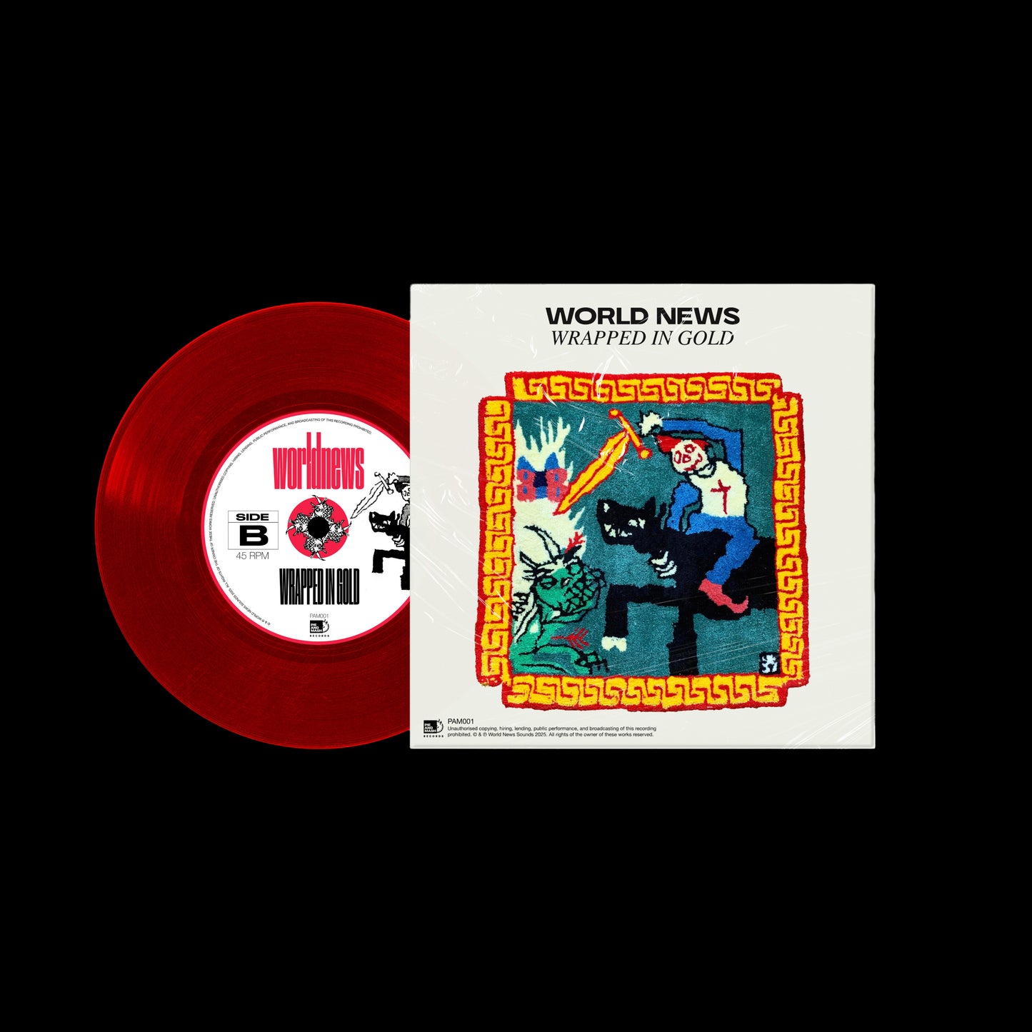 PAM001: The Tinman x Wrapped in Gold - 7-inch Red Vinyl (Limited to 50)
